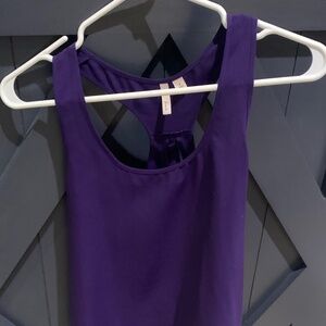 Frenchi Purple Scoop Neck Tank